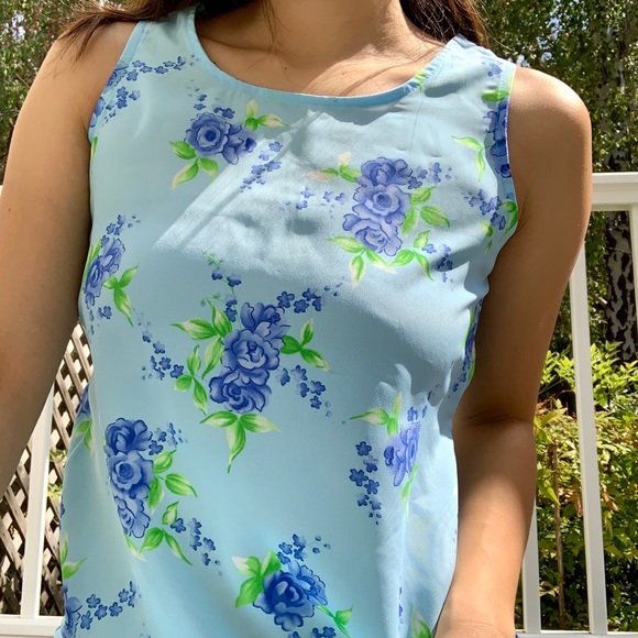 baby blue floral midi dress speechless - Picture 3 of 4